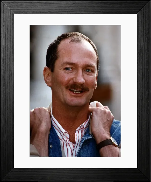 Framed Print : Kenny Everett DJ TV Presenter and Comedian announcing that he is HIV positive Framed Print : Kenny Everett DJ TV Presenter and Comedian announcing that he is HIV positive