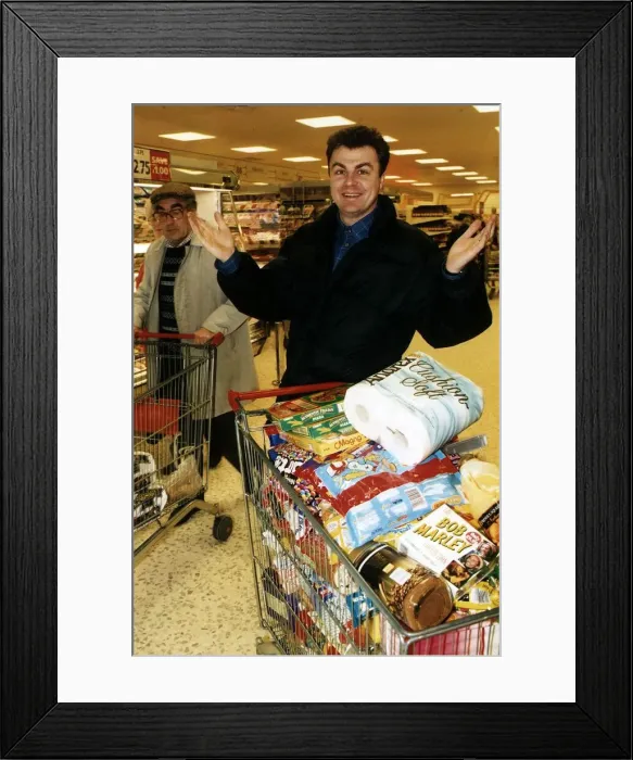 Framed Print : Paul Ross tv presenter of the show The Big Breakfast in a Sunday People article Framed Print : Paul Ross tv presenter of the show The Big Breakfast in a Sunday People article