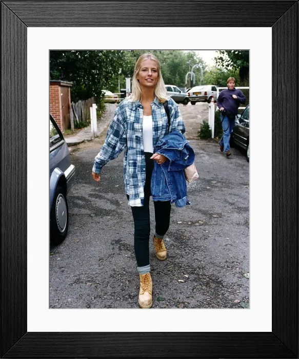 Framed Print : Ulrika Jonsson TV Presenter leaving the Big Breakfast Studio Framed Print : Ulrika Jonsson TV Presenter leaving the Big Breakfast Studio