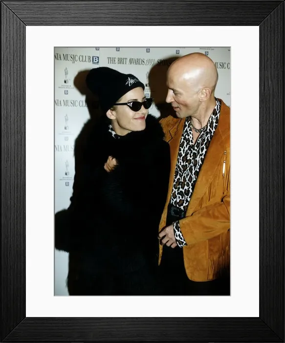 Framed Print : Shakespears Sister pop group singer Siobhan Fahey with Richard OBrien tv presenter Framed Print : Shakespears Sister pop group singer Siobhan Fahey with Richard OBrien tv presenter