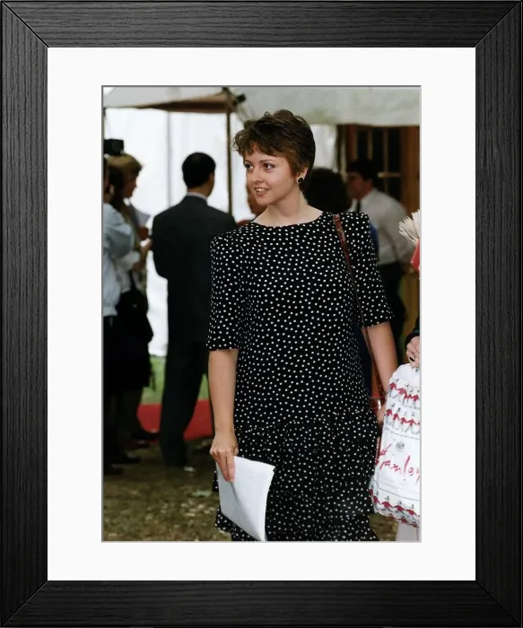 Framed Print : Anne Diamond at the Edinburgh festival August 1991