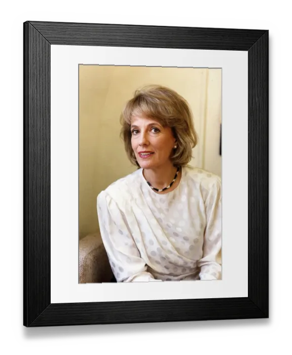 Framed Print : Esther Rantzen Tv Presenter November 1989 Framed Print : Esther Rantzen Tv Presenter November 1989