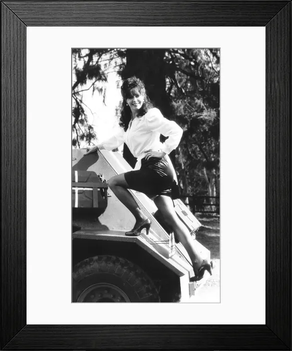 Framed Print : Viki Michelle Actress for plays Yevette in the BBC comedy Allo Allo Framed Print : Viki Michelle Actress for plays Yevette in the BBC comedy Allo Allo