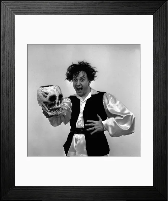 Framed Print : Comedian Ken Dodd dressed as Hamlet has been appearing on Houswives Choice Framed Print : Comedian Ken Dodd dressed as Hamlet has been appearing on Houswives Choice