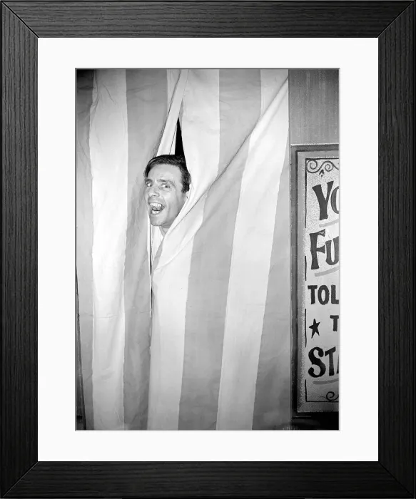 Framed Print : Norman Wisdom at rehearsals for the Royal variety show on the TV October 1953 Framed Print : Norman Wisdom at rehearsals for the Royal variety show on the TV October 1953