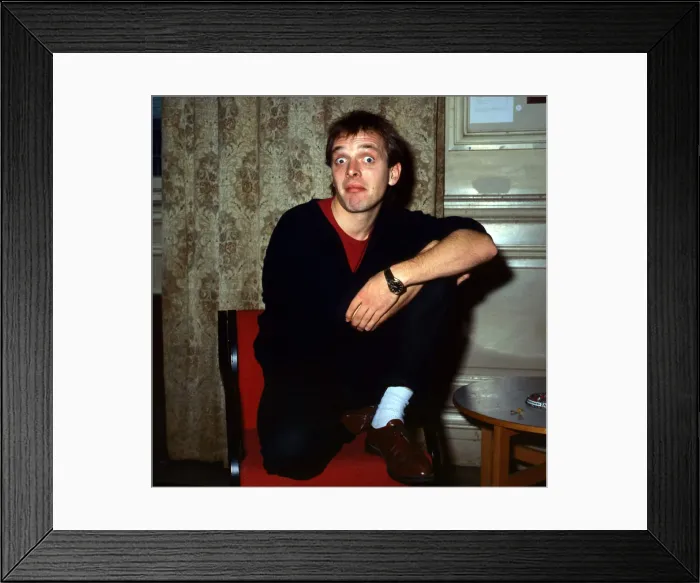 Framed Print : Rik Mayall at Edinburgh Fringe Festival August 1987 Framed Print : Rik Mayall at Edinburgh Fringe Festival August 1987