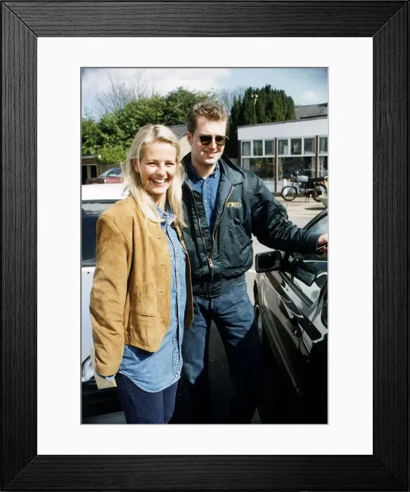 Framed Print : Ulrika Jonsson TV Presenter with Husband Framed Print : Ulrika Jonsson TV Presenter with Husband