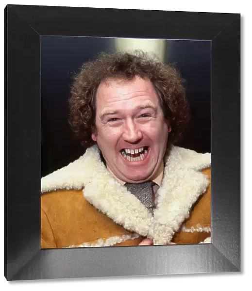 Andy Cameron wearing sheepskin jacket December 1978