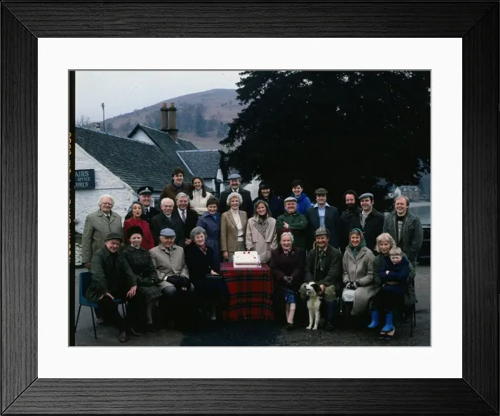Framed Print : Cast of TV programme Take The High Road September 1990