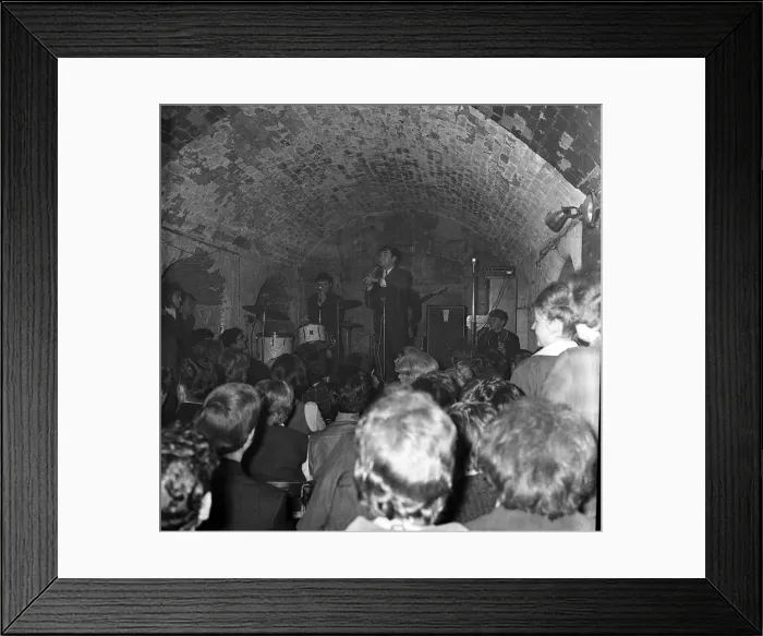 Framed Print : Jimmy Tarbuck comedian November 1963 appearing on stage at the Cavern Club in