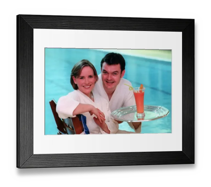 Framed Print : Feeling Good tv programme April 1998 presenters Grant Stott