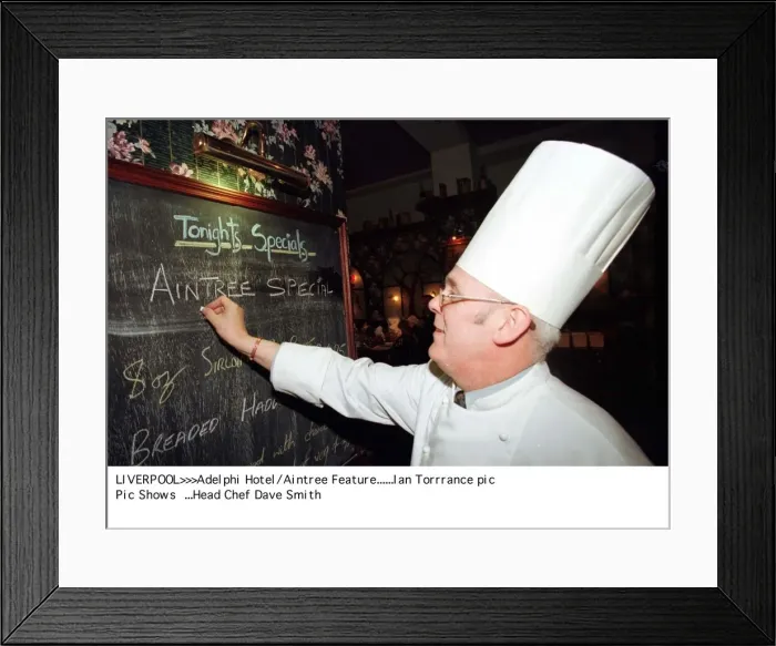 Framed Print : Dave Smith tv programme Hotel April 1998 chef featured tv programme about staff in Framed Print : Dave Smith tv programme Hotel April 1998 chef featured tv programme about staff in