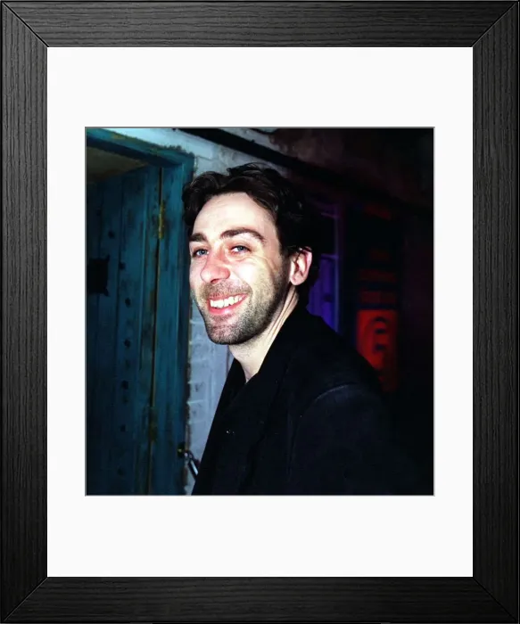 Framed Print : Sean Hughes Irish Comedian at an Edinburgh Festival Party August 1997 A©mirrorpix