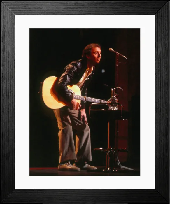 Framed Print : Jasper Carrott holding guitar on stage A©mirrorpix Framed Print : Jasper Carrott holding guitar on stage A©mirrorpix
