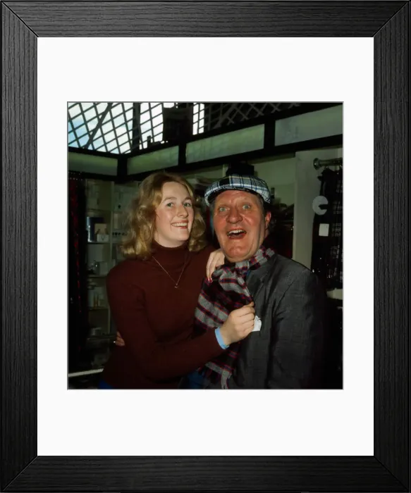 Framed Print : Tommy Cooper wearing tartan hat and scarf 1970 s Framed Print : Tommy Cooper wearing tartan hat and scarf 1970 s
