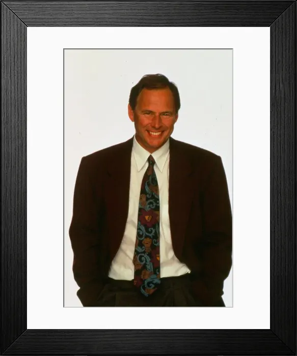 Framed Print : Nick Owen TV Presenter October 1992 Framed Print : Nick Owen TV Presenter October 1992