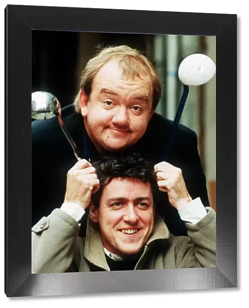 Mel Smith comedian and Griff Rhys Jones A©mirrorpix