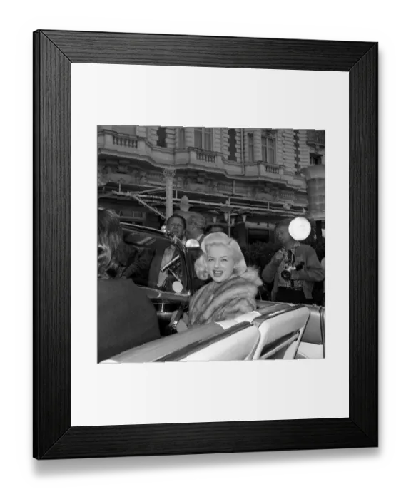 Framed Print : Actress Diana Dors at Cannes Film Festival May 1956 Framed Print : Actress Diana Dors at Cannes Film Festival May 1956