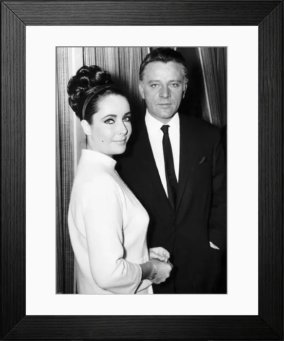 Framed Print : Richard Burton actor and wife Elizabeth Taylor Framed Print : Richard Burton actor and wife Elizabeth Taylor