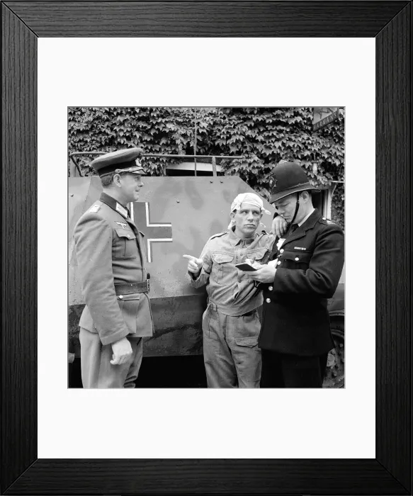 Framed Print : Norman Wisdom actor during the Making of the film The Square Peg Framed Print : Norman Wisdom actor during the Making of the film The Square Peg