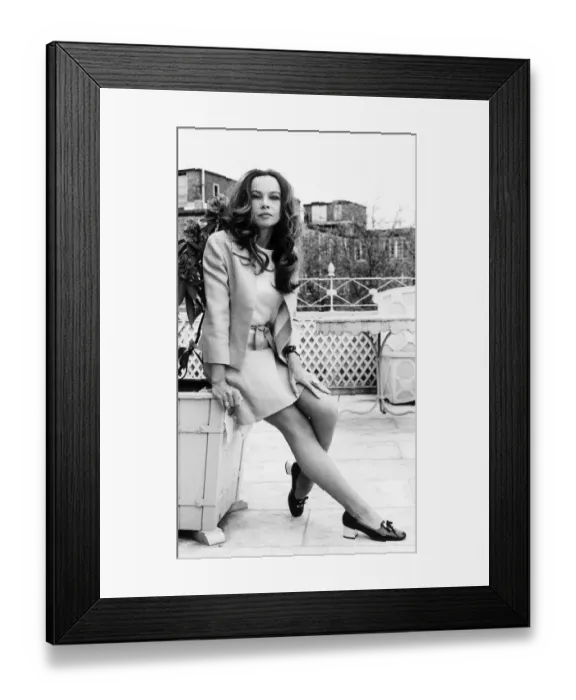 Framed Print : Leslie Caron French actress 1970