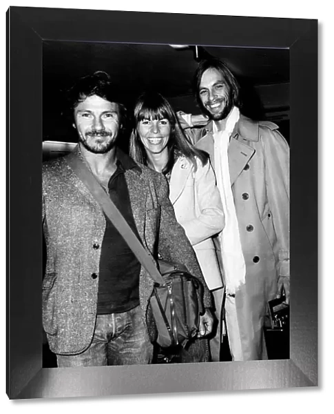 Harvey Keitel and Keith Carradine - October 1976 At Heathrow Airport with