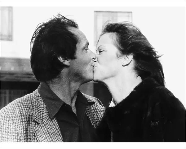 American Actor, Jack Nicholson and actress Louise Fletcher in London to promote their