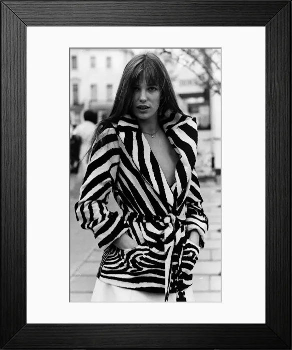 Framed Print : Jane Birkin English actress pop singer 1973 Framed Print : Jane Birkin English actress pop singer 1973