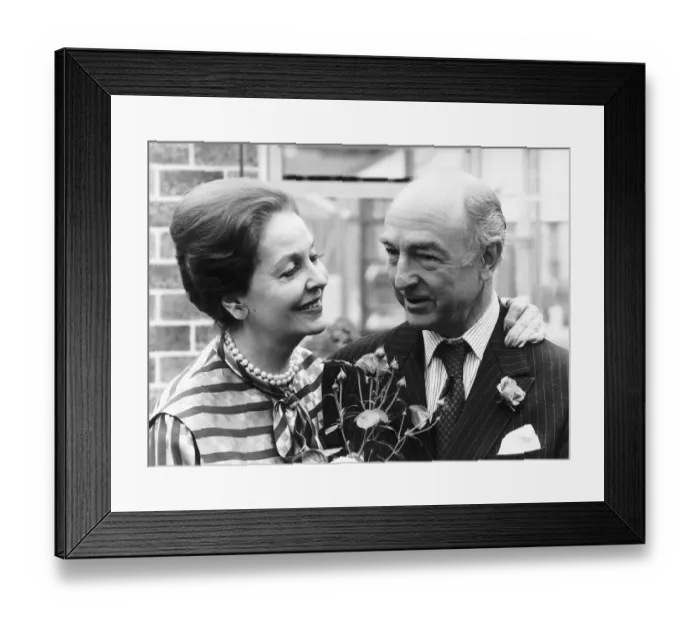 Framed Print : John Profumo Former MP in Sex Scandal with Christine Keeler With his wife