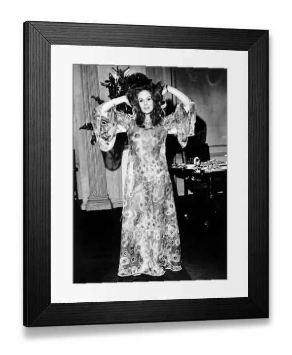 Framed Print : Joanna Lumley Actress DBase MSI
