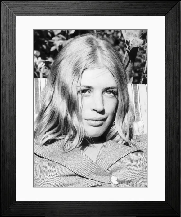 Framed Print : Marianne Faithfull pop singer actress 1970