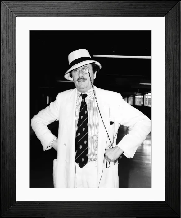 Framed Print : Comedian actor and impressionist Barrie Humphries August 1983 Framed Print : Comedian actor and impressionist Barrie Humphries August 1983