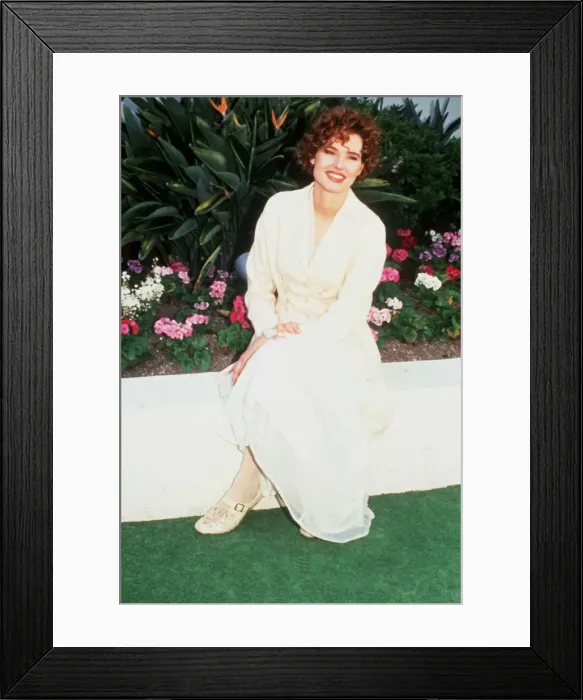 Framed Print : Geena Davis American actress 1992 Framed Print : Geena Davis American actress 1992