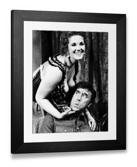 Framed Print : Frankie Howard - February 1972 In a scene fom his new film Up The Front with Framed Print : Frankie Howard - February 1972 In a scene fom his new film Up The Front with