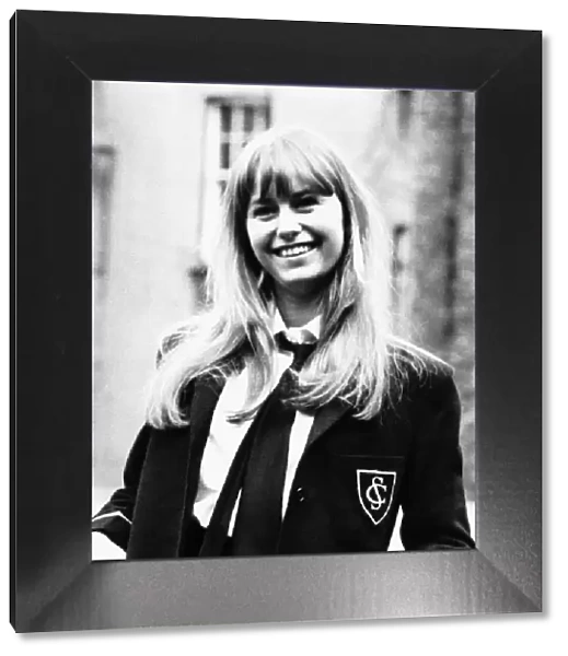 Susan George actress as schoolgirl 1969