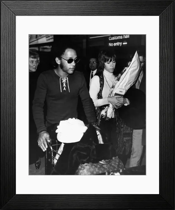 Framed Print : Jane Fonda American actress and Michael Hunter 1971 American army veteran Framed Print : Jane Fonda American actress and Michael Hunter 1971 American army veteran