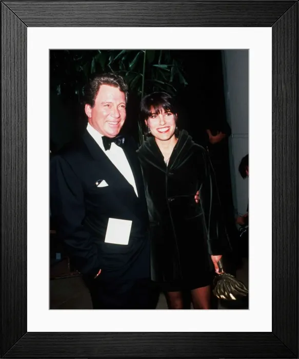 Framed Print : William Shatner actor with his wife 1992 Framed Print : William Shatner actor with his wife 1992