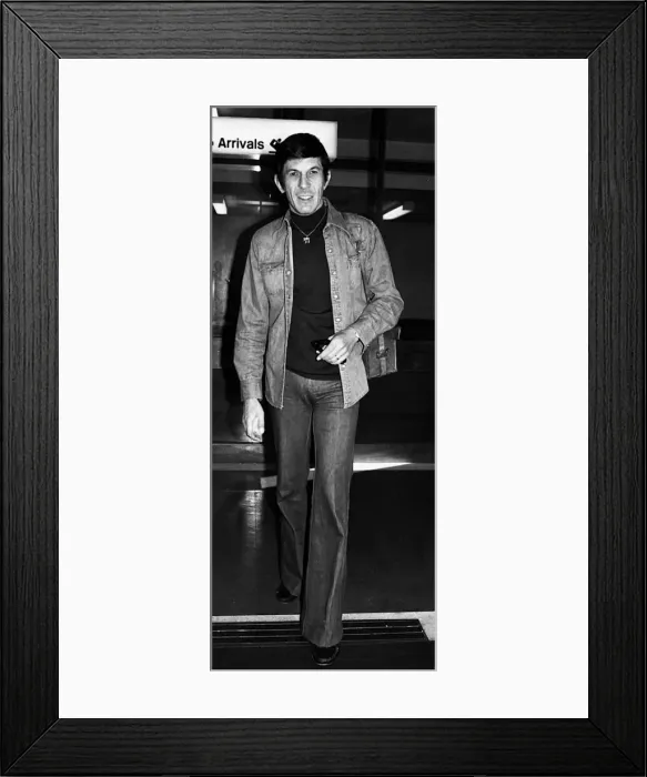 Framed Print : Leonard Nimoy American actor 1975 Framed Print : Leonard Nimoy American actor 1975