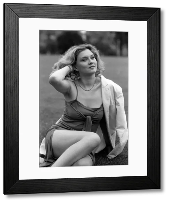 Framed Print : Amanda Redman Actress - August 1981 Framed Print : Amanda Redman Actress - August 1981