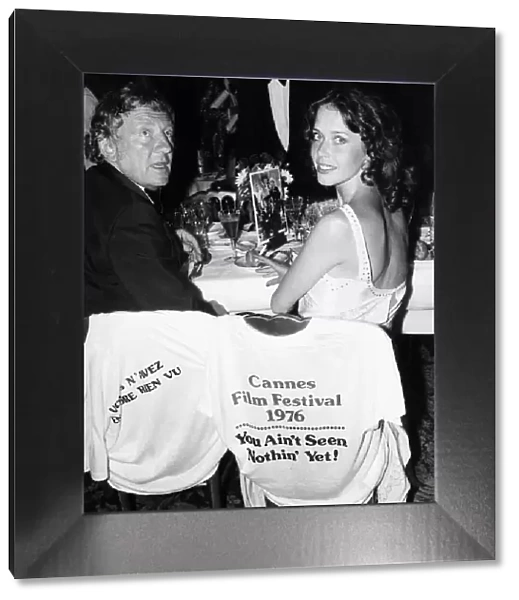 Sylvia Kristel Dutch actress with husband, author Hugo Claus, at Cannes Film Festival