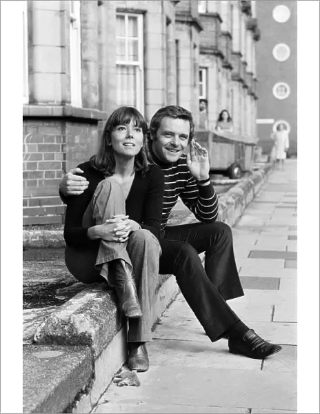 Anthony Hopkins Actor sitting with Diana Rigg - September 1972 Both will be staring