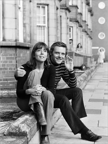 Anthony Hopkins Actor sitting with Diana Rigg - September 1972 Both will be staring