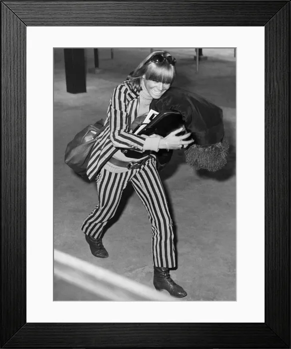 Framed Print : Anita Pallenberg German actress model 1965 Framed Print : Anita Pallenberg German actress model 1965