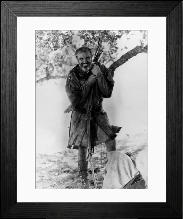 Framed Print : Actor Sean Connery in the film Robin Hood Circa 1975