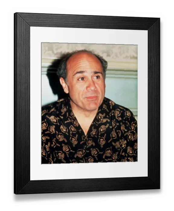 Framed Print : Danny DeVito American actor 1992 Framed Print : Danny DeVito American actor 1992