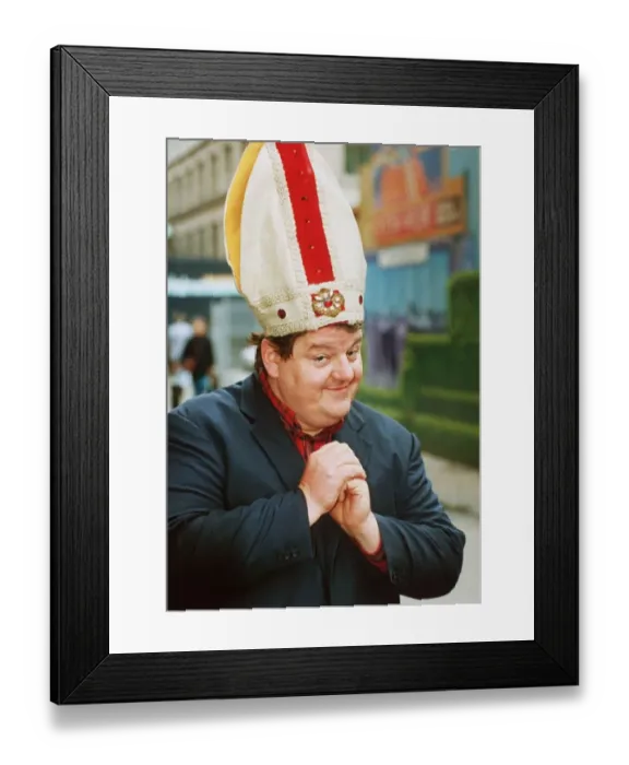 Framed Print : Robbie Coltrane comedian actor 1991
