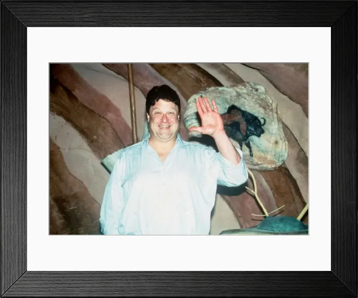Framed Print : John Goodman actor on set of film The Flinstones 1994