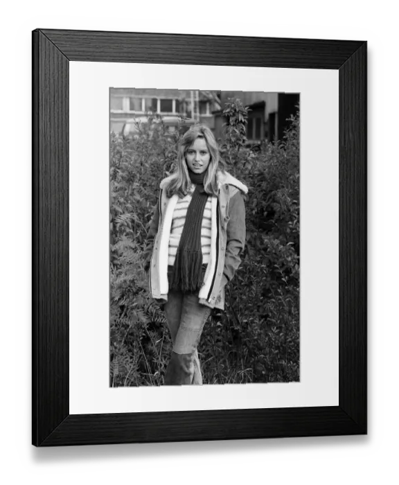 Framed Print : Susan George British actress 1974