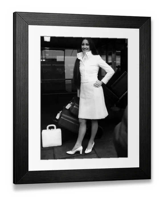 Framed Print : Actress Diana Rigg 1972