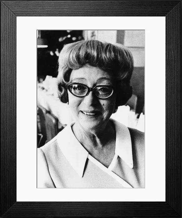 Framed Print : Actress Thora Hird 1979 Framed Print : Actress Thora Hird 1979